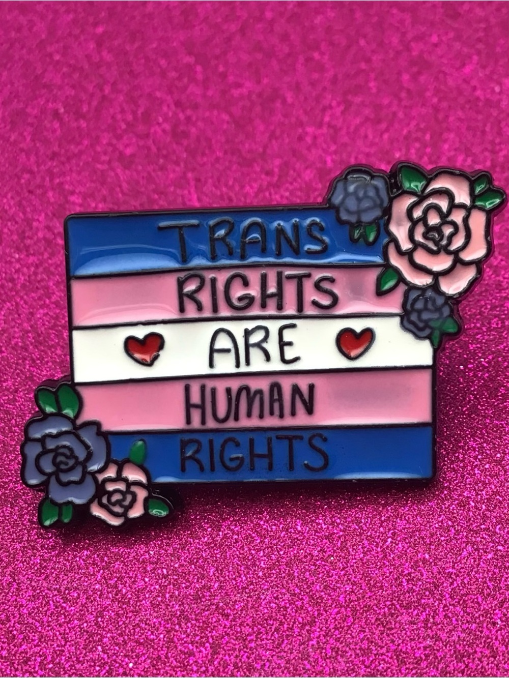 Trans Rights 2 Enamel Pin - Picture 1 of 1